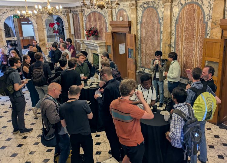 Refreshments and networking in the Marble Hall at One Birdcage Walk.
